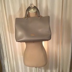 Longchamp leather luxury hand bag purse handle